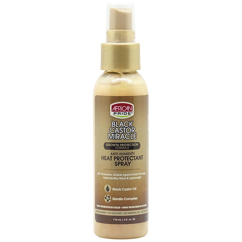African Pride Black Castor Miracle Heat Protectant Spray 118ml | gtworld.be
