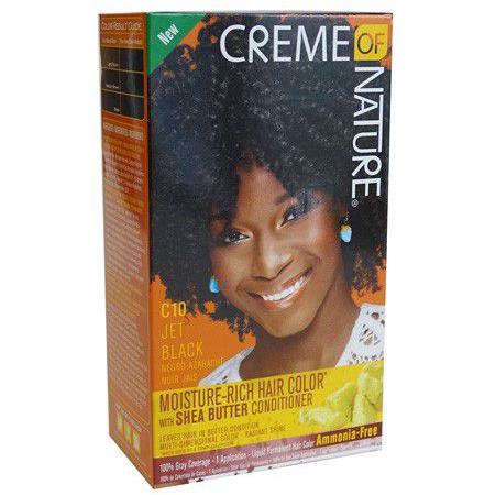 Creme of Nature Health & Beauty Creme of Nature C10 Jet Black Creme Of Nature Moisture Rich Hair Color