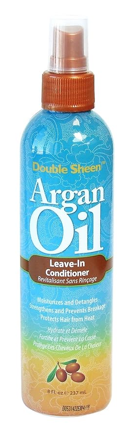 Double Sheen Health & Beauty Double Sheen Argan Oil Leave In Conditioner 8oz
