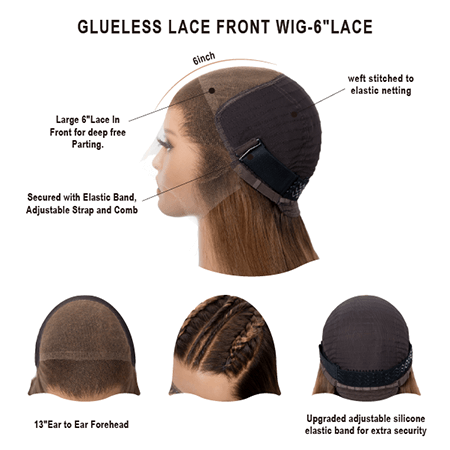 Dream Hair 6 CH Indian Virgin Lace Front Wig 16" N297 | gtworld.be
