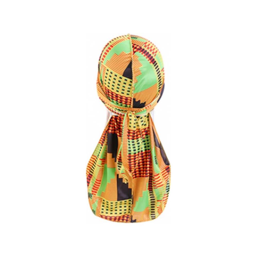 Dreamfix Health & Beauty Adult Geo Yellow Dreamfix Africa Print Design Durags