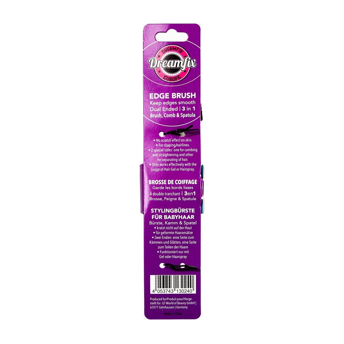 Dreamfix Health & Beauty Dreamfix Edge Brush 3 in 1 Brush, Comb & Spatula