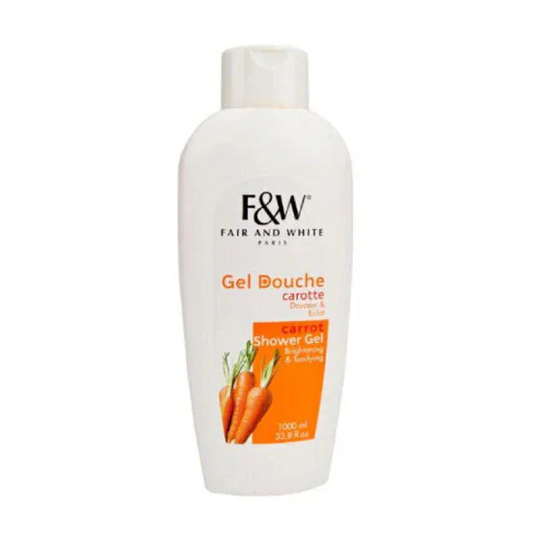 Fair and White Health & Beauty Fair & White - Gel douche à la carotte 1000 ml