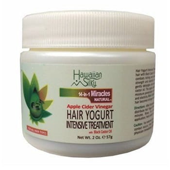 Hawaiian Silky Health & Beauty 2oz Soin capillaire intensif au yaourt et vinaigre de cidre de pomme hawaĂŻen soyeux 2oz/16oz