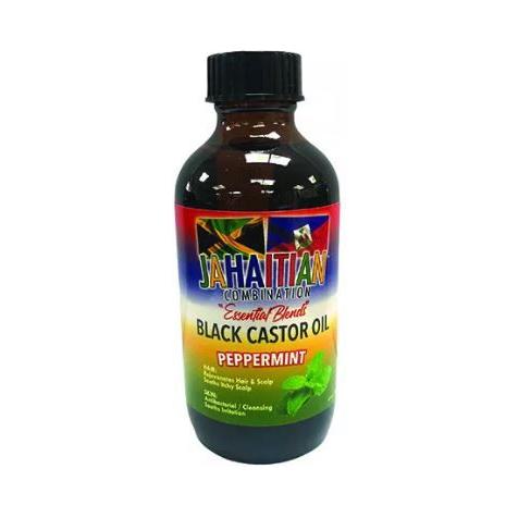 Jahaitian Combination Health & Beauty Jahaitian Combination Black Castor oil Peppermint 4oz