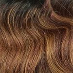 ModelModel Health & Beauty Schwarz-Gold Hellbraun Mix Ombre #OM27P Model Model Lace Front Wig Deep Invisible Alpine Meadow Synthetic Hair