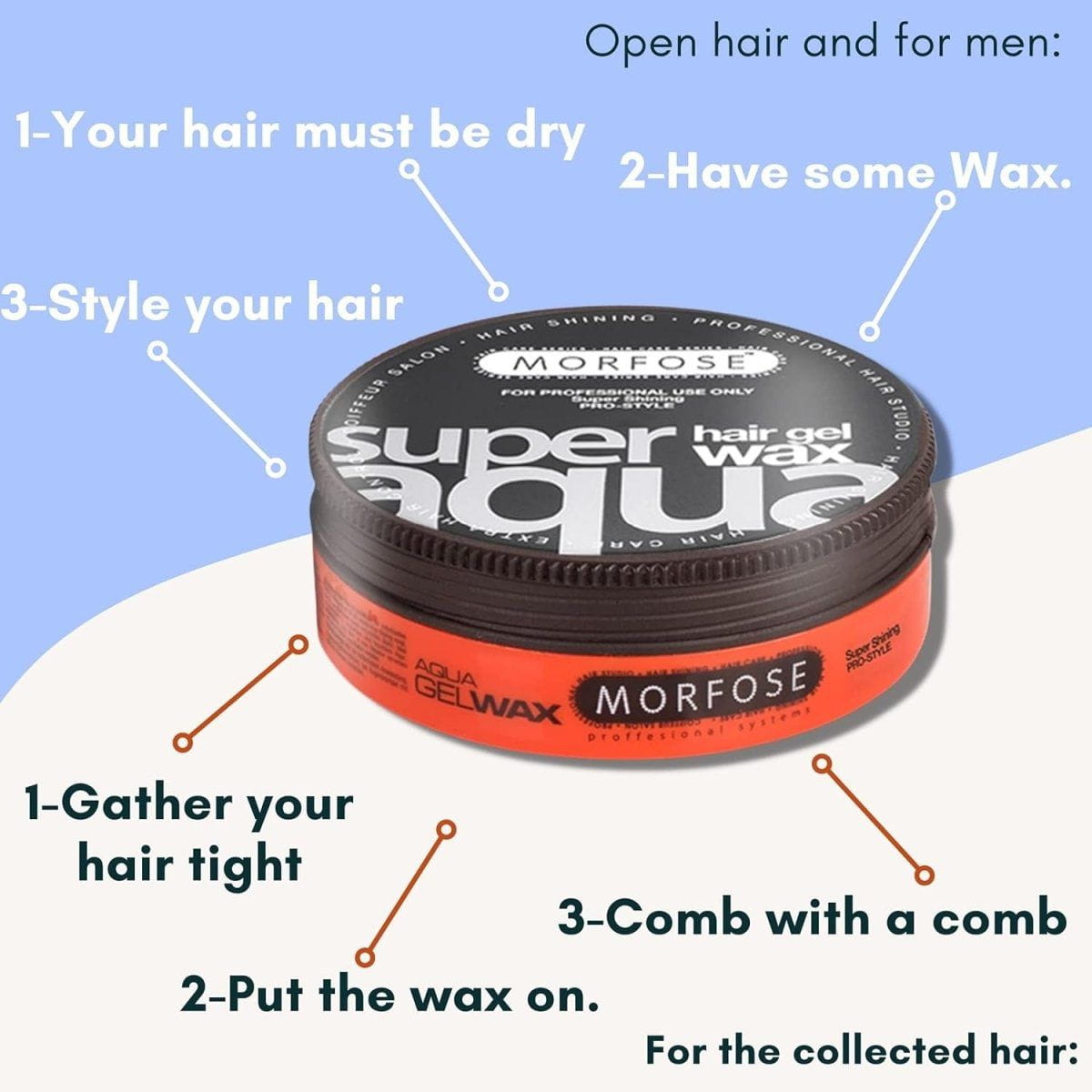 Morfose Health & Beauty Morfose Gel Wax Orange 150ml