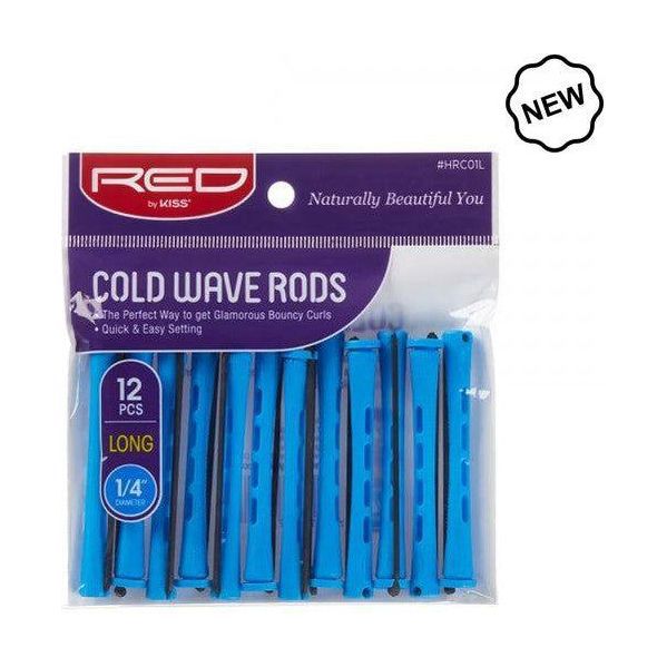 Red by Kiss Health & Beauty RED Cold Wave Rods Long 1/4" 12pc Blue Red By kiss Cold Wave Rods Long 1/4" 12pc