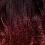 Sensationnel Health & Beauty Dunkelbraun-Burgundy Mix Ombre #DXR991 Senstionnel Lace Front Edge Gemma L Parting HRF Synthetic Hair