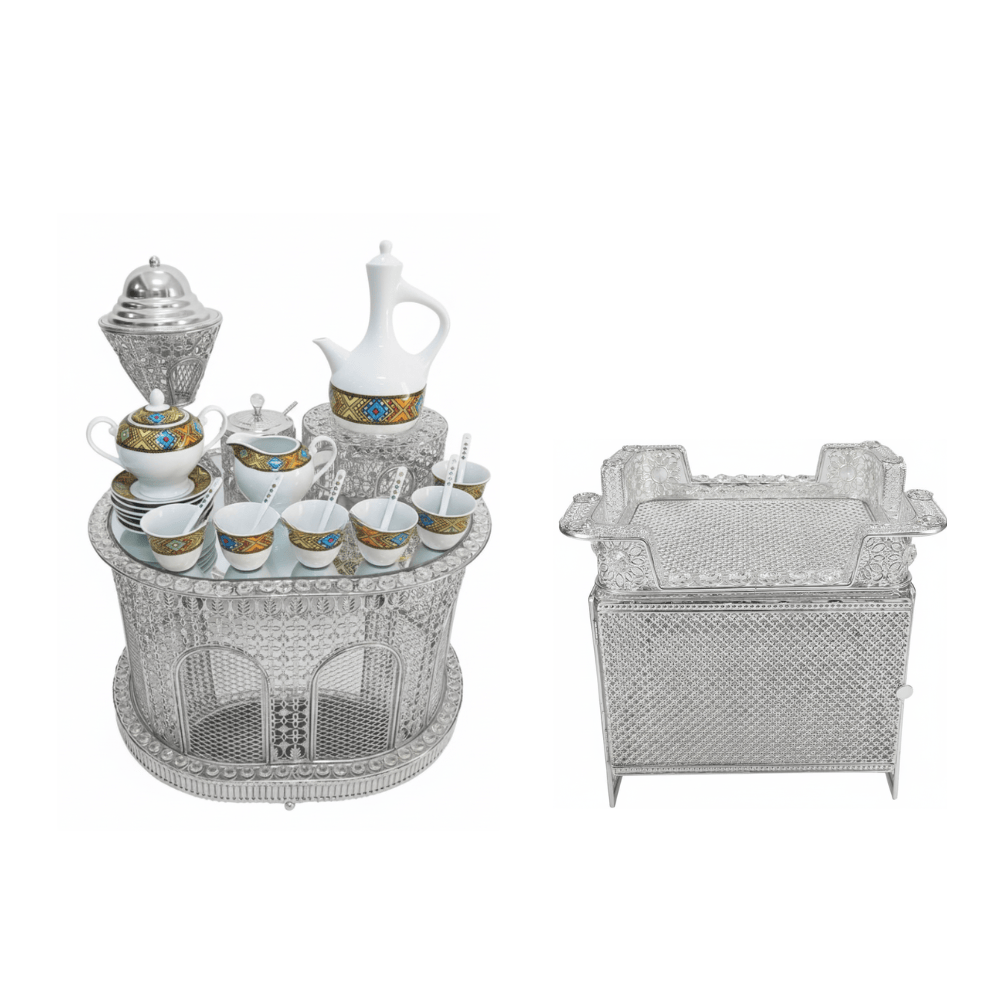 Shewhat Health & Beauty Silver Shewhat 5pcs Rekebot Set Oval 2 (Gold & Silver)