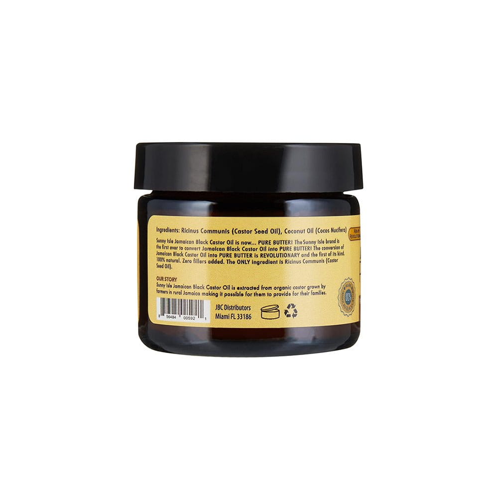 Sunny Isle Health & Beauty Sunny Isle - Beurre pur d'huile de ricin noire jamaïcaine à la noix de coco 2oz