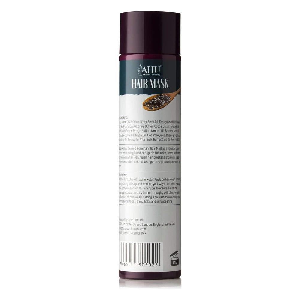 AHU Health & Beauty AHU Red Onion & Rosemary Hair Mask 300ml