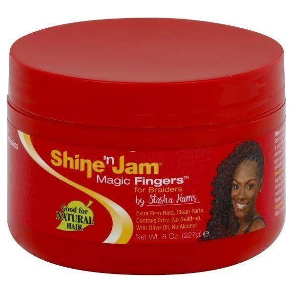 ampro Health & Beauty #8 OZ Shine-n-Jam - Magic Fingers Gel for Braids 8/16 OZ