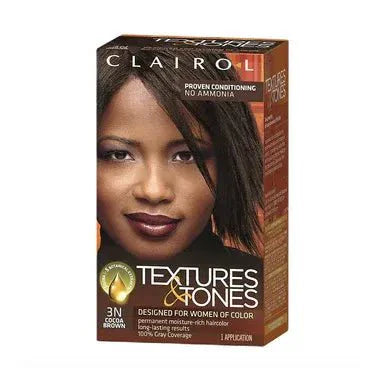 Clairol Health & Beauty Cocoa Brown 3n Clairol Textures and Tones Permanent Moisture-Rich Hair Color
