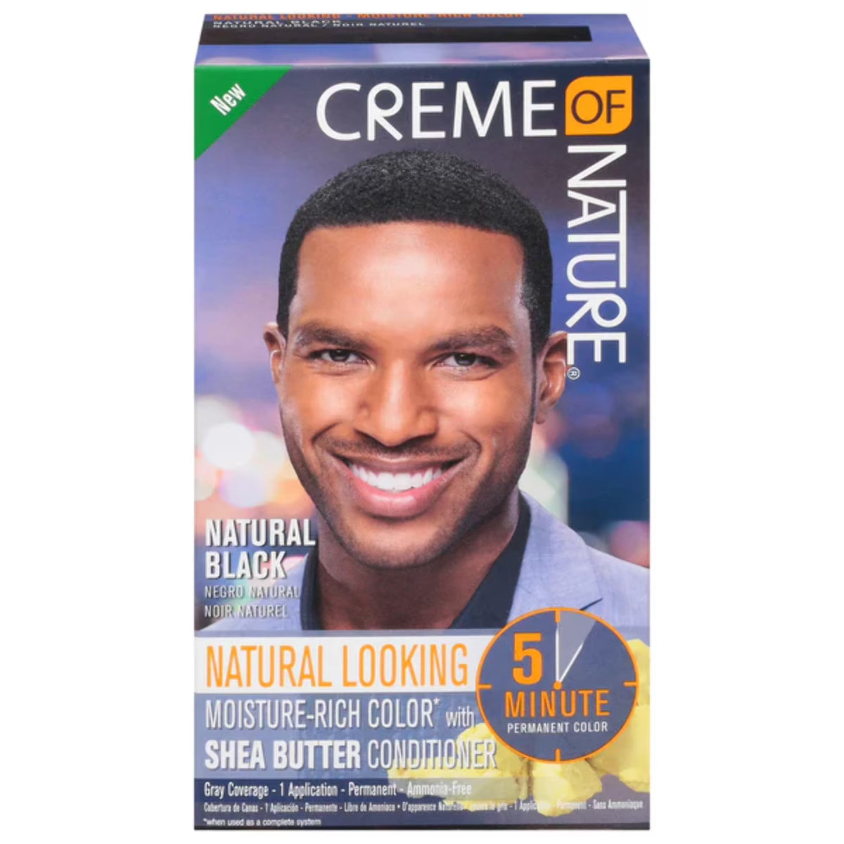 Creme of Nature Health & Beauty Natural Black Creme of Nature Natural Looking Moisture Rich Color with Shea Butter Conditioner