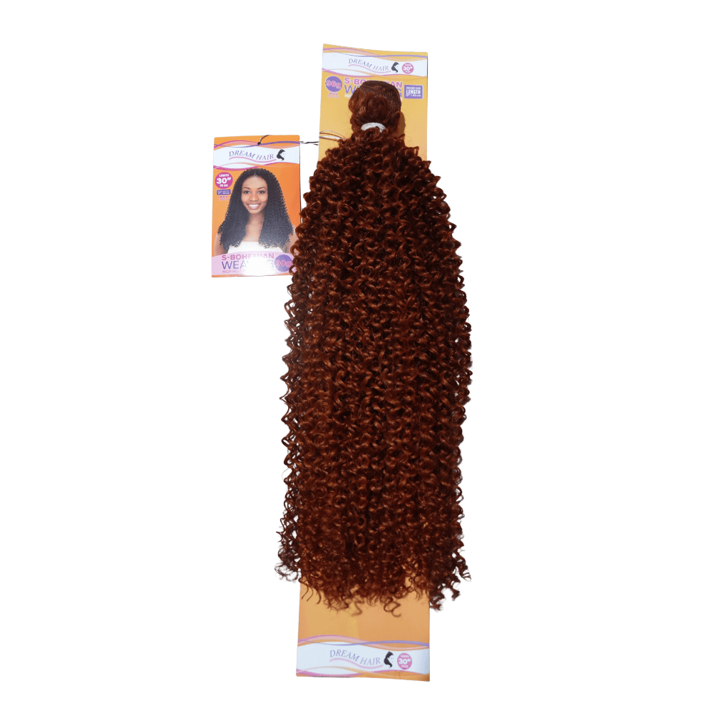 Dream Hair Health & Beauty COPPER Dream Hair Synthetic BOHEMIAN Weaving 30"