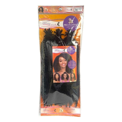 Dream Hair Health & Beauty Dream Hair 3x Pre-Fluffed Afro Kinky Braid Kunsthaar 16'' / 28''