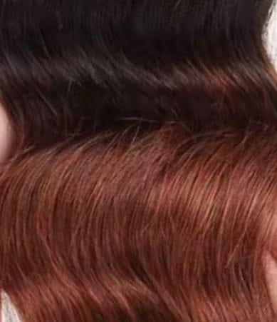 Dream Hair Health & Beauty Schwarz-Rot Mix Ombré #T1B/33 Dream Hair Wig HW Therese - Perruque de vrais cheveux