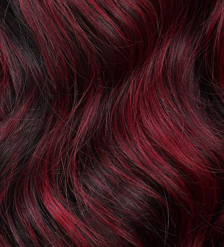 Dream Hair Health & Beauty Schwarz-Rot #P1B/99J Dream Hair Wig HW Therese - Perruque de vrais cheveux