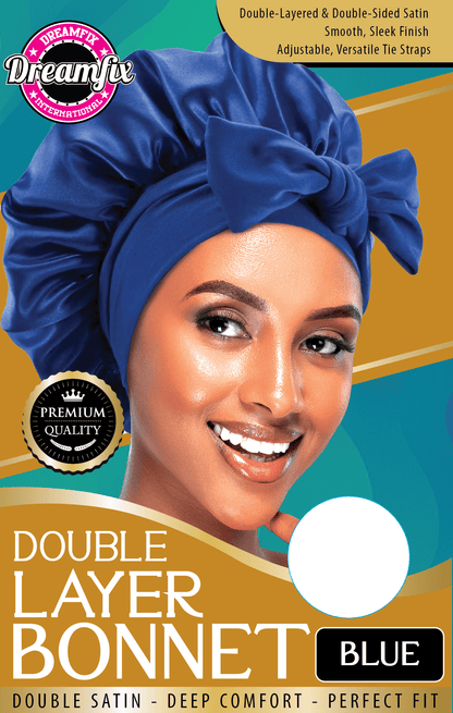 Dreamfix Health & Beauty Blue Dreamfix Double Layer Bonnet