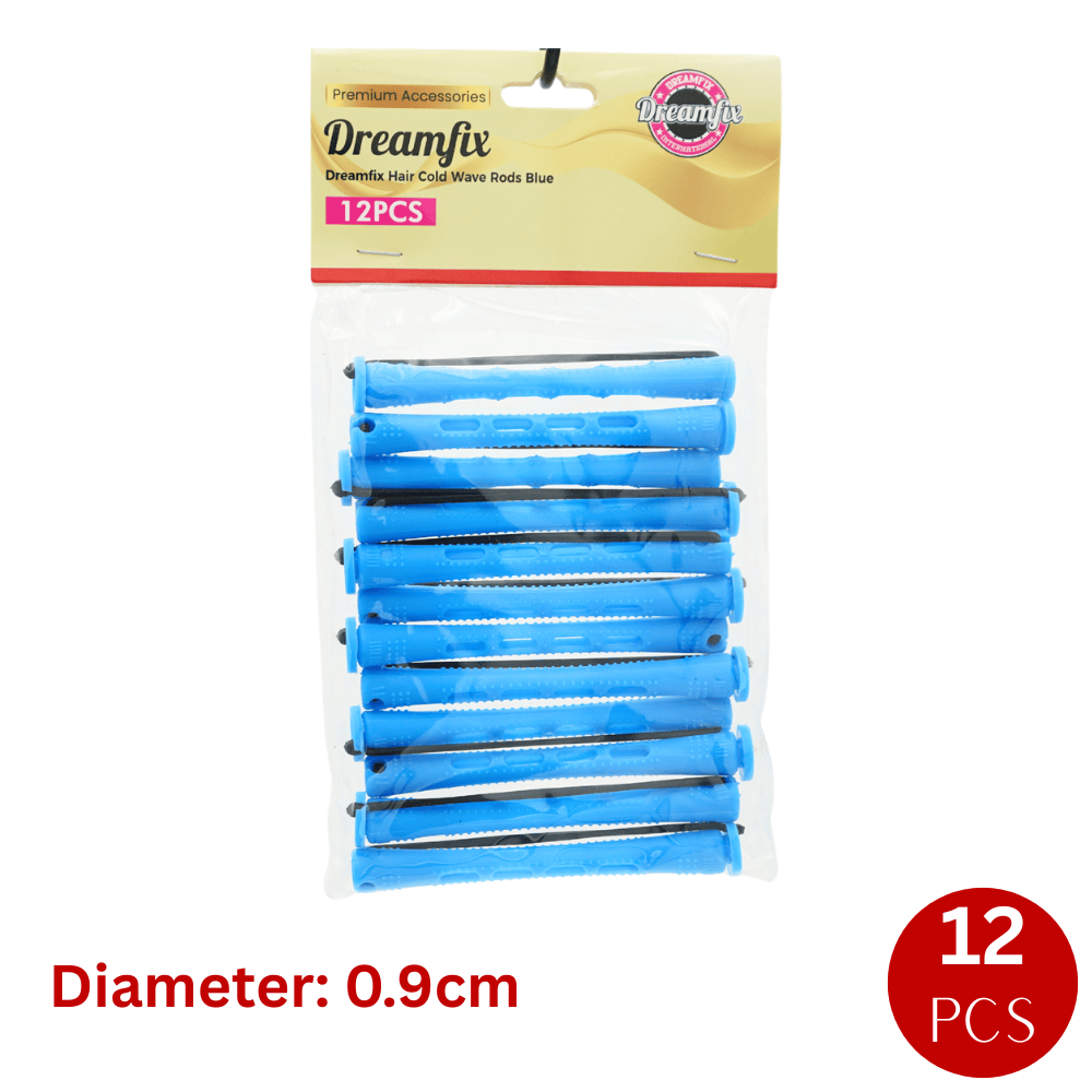 Dreamfix Health & Beauty Blue Dreamfix Hair Cold Wave Rods 12 pcs