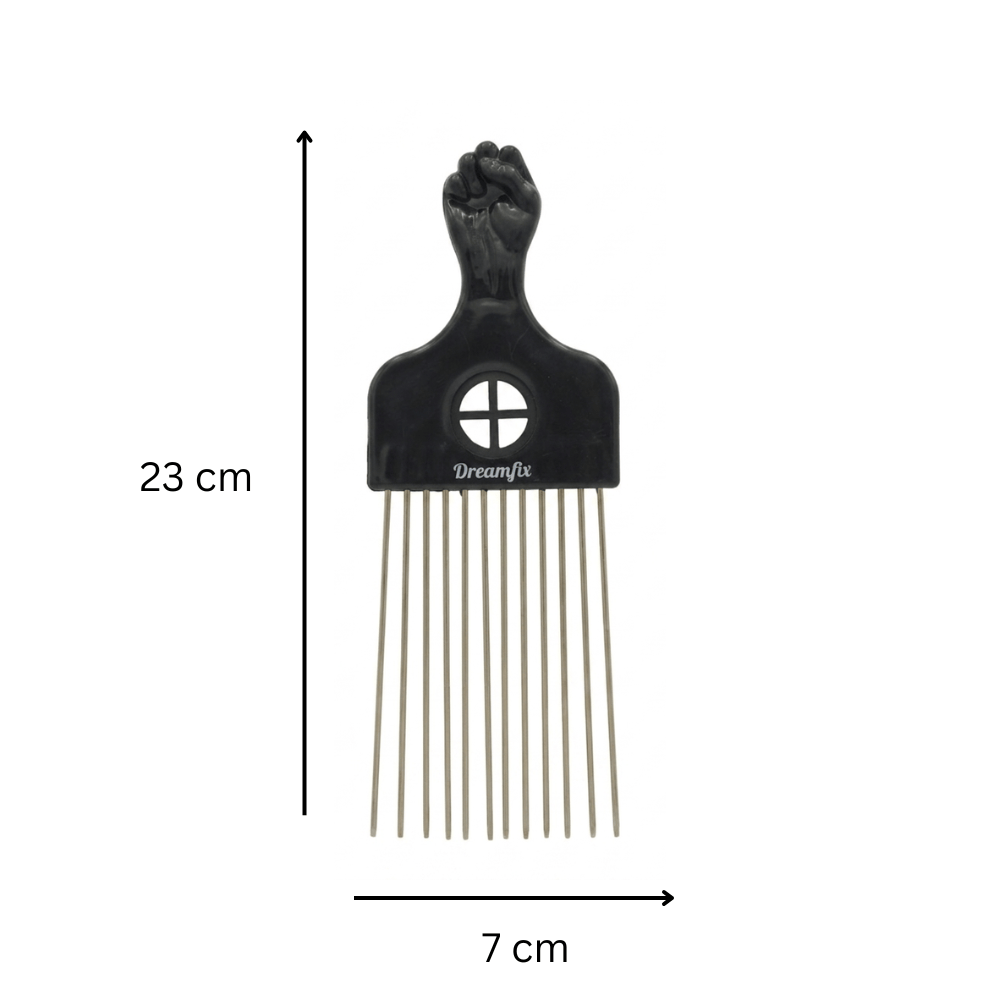 Dreamfix Health & Beauty Comb-3 Dreamfix Peigne Afro à Manche (Différentes Tailles)