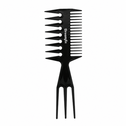Dreamfix Health & Beauty Dreamfix 3 in 1 Double Finish Comb - Black