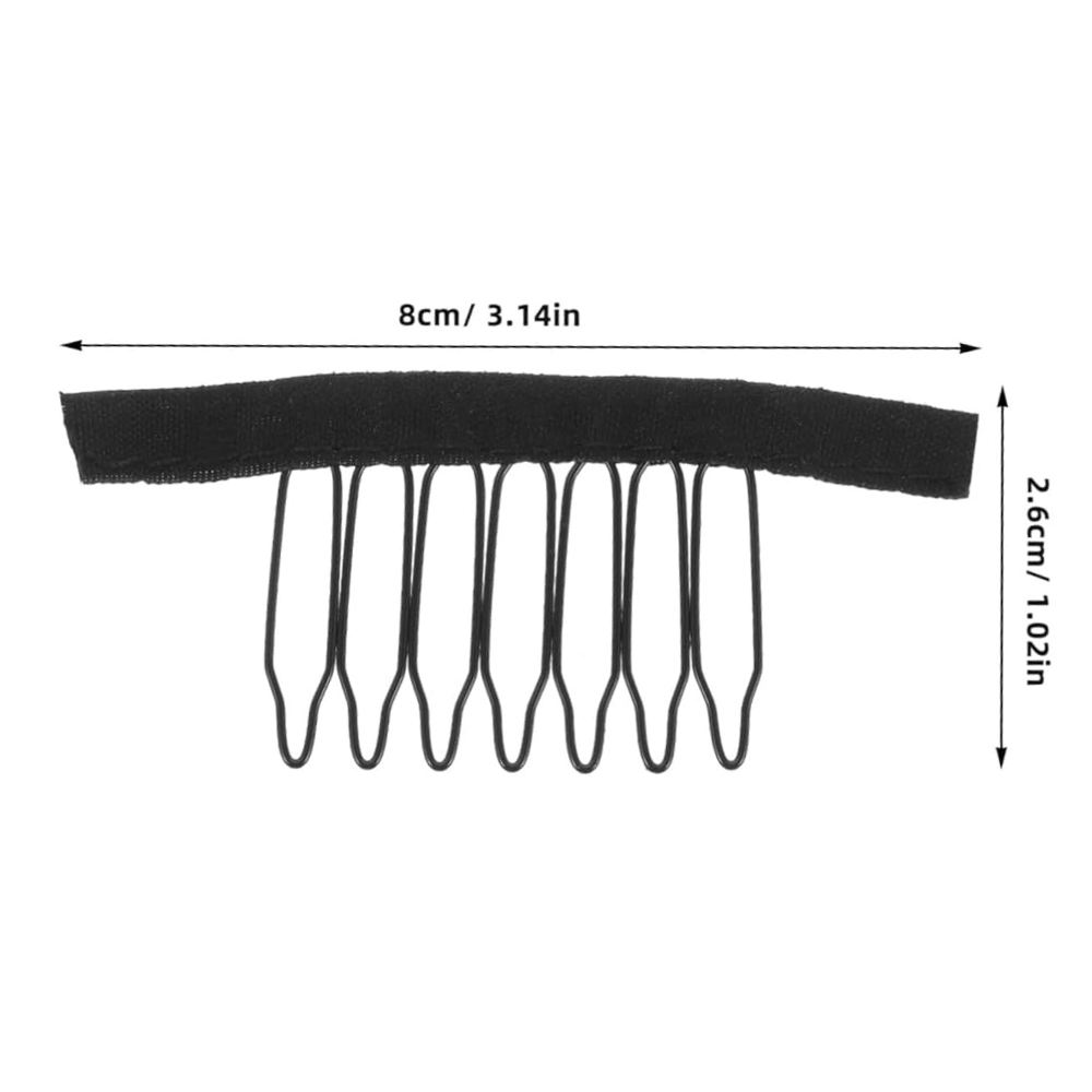 Dreamfix Health & Beauty Dreamfix 6-teeth Wig Clips Black (12 pcs)