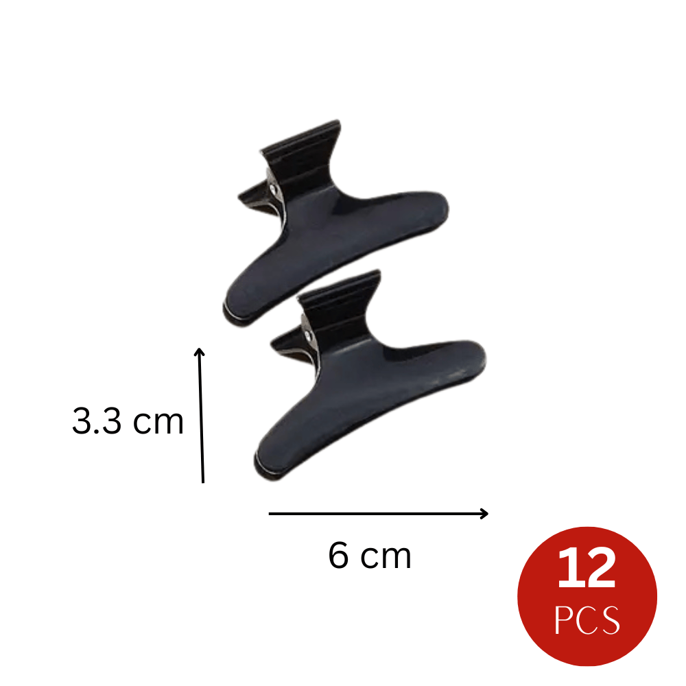 Dreamfix Health & Beauty Dreamfix Butterfly Hair Clip Black (12 pcs)
