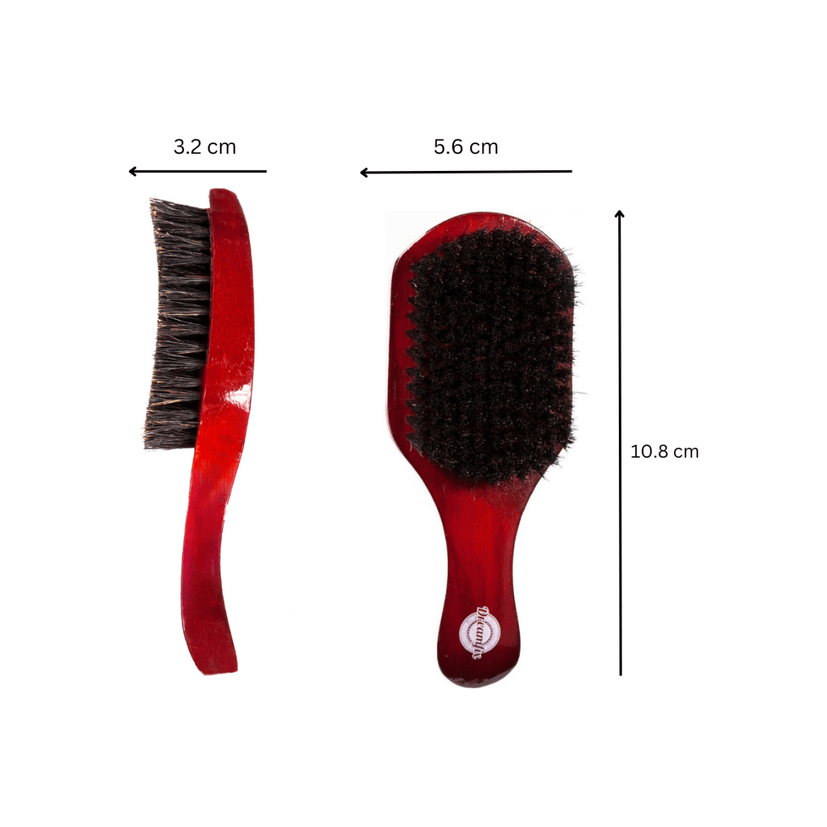Dreamfix Health & Beauty Dreamfix Curved Club Brush with Handle-Soft