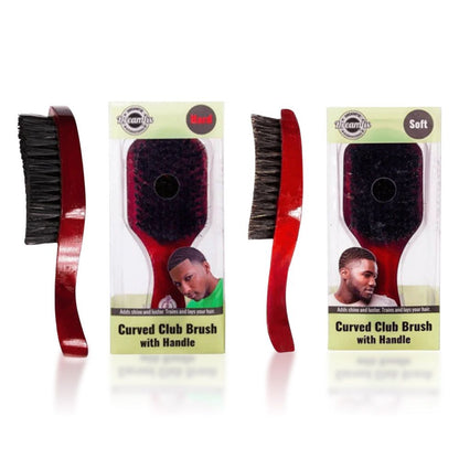 Dreamfix Health & Beauty Dreamfix Curved Club Brush with Handle Soft /Hard