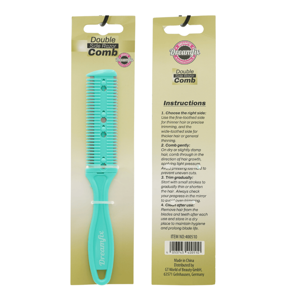 Dreamfix Health & Beauty Dreamfix Double Side Razor Comb - Assorted