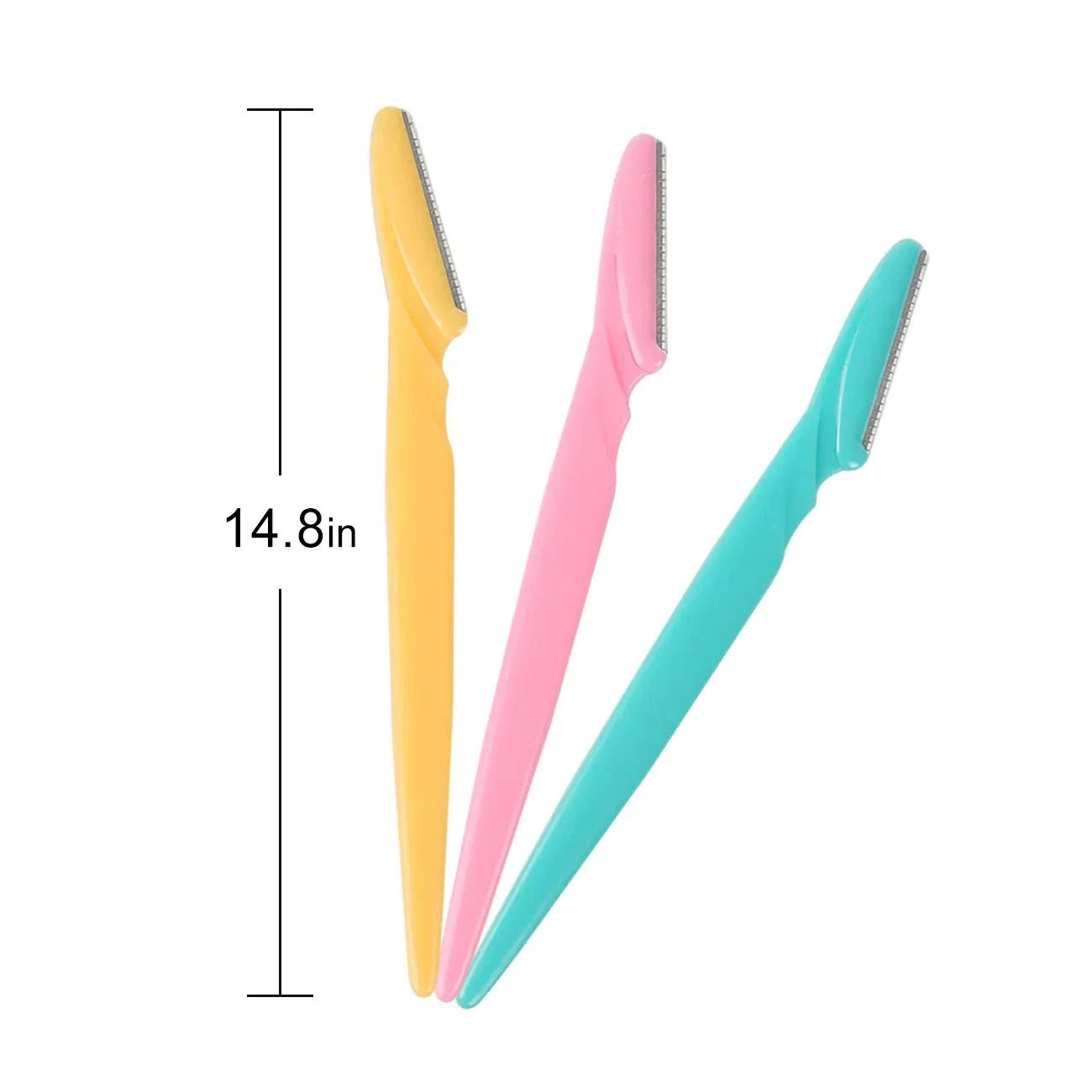 Dreamfix Health & Beauty Dreamfix Eyebrow Razor Jar Pink/Blue/Yellow (40 pcs)