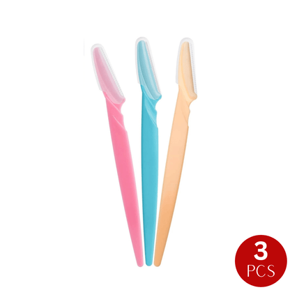 Dreamfix Health & Beauty Dreamfix Eyebrow Razor Pack Pink/Blue/Yellow (3 pcs)