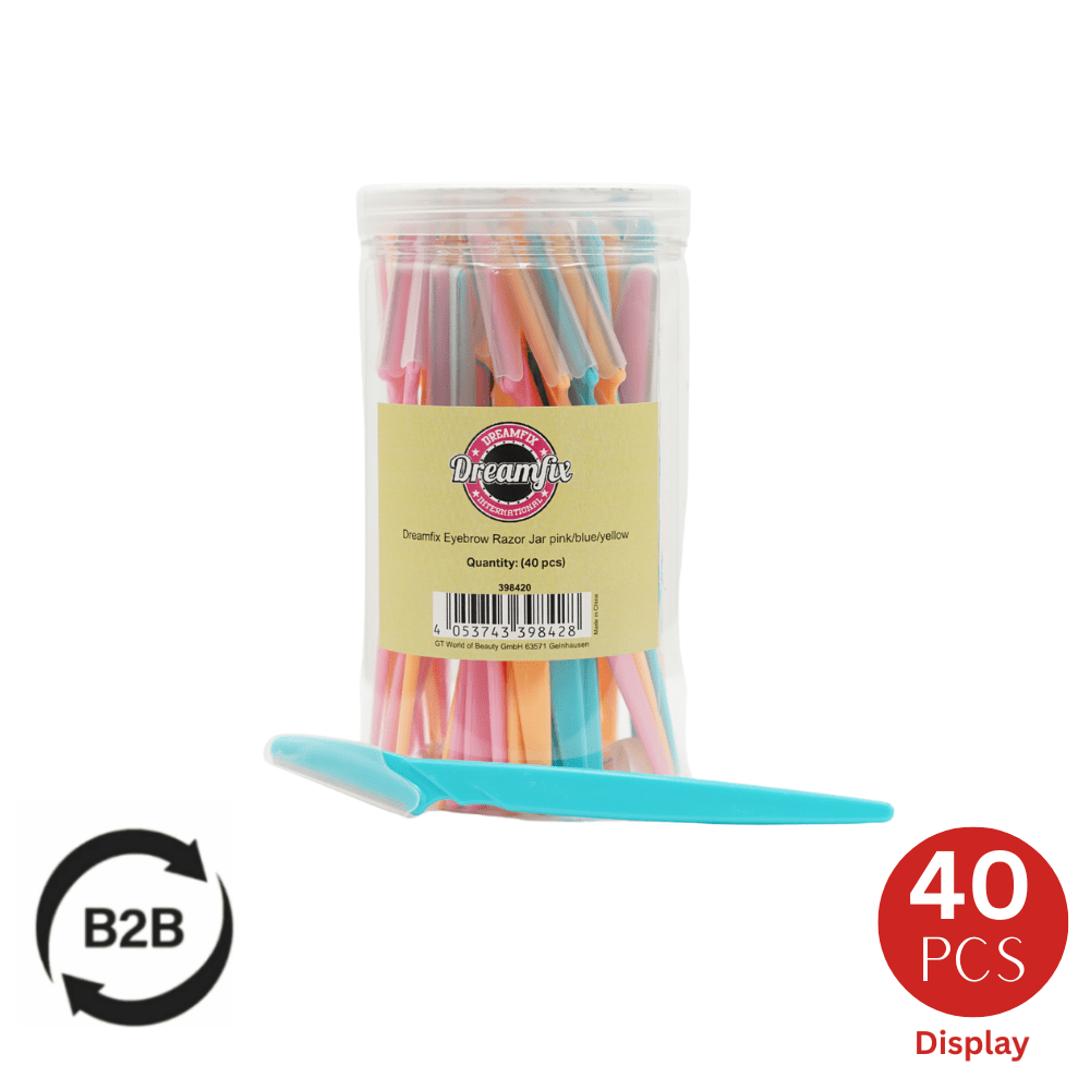 Dreamfix Health & Beauty Dreamfix - Eyebrow Razor Pink/Blue/Yellow