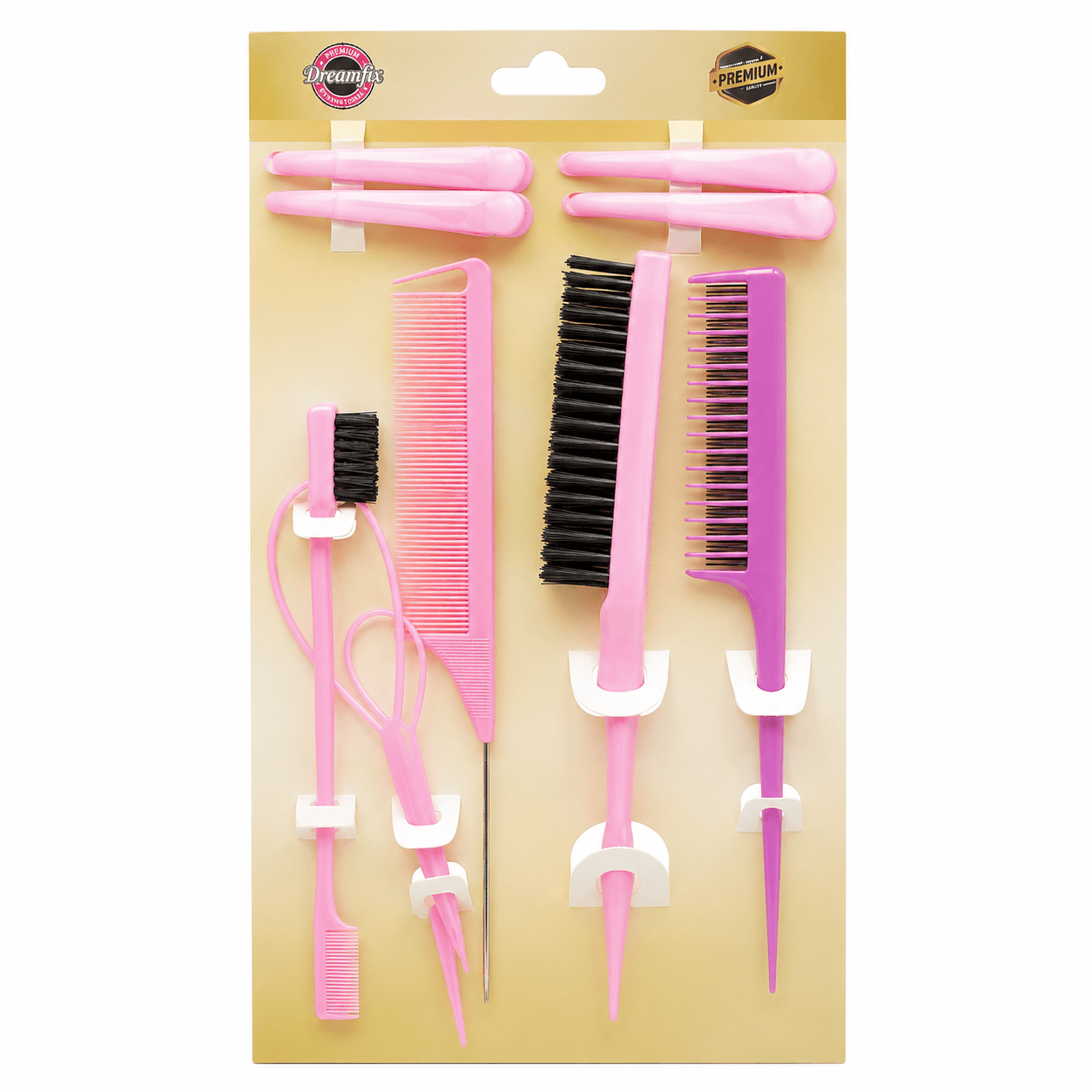 Dreamfix Health & Beauty Dreamfix Hair Comb Set Pink (10 pcs)