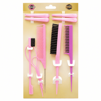 Dreamfix Health & Beauty Dreamfix Hair Comb Set Pink (10 pcs)