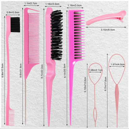 Dreamfix Health & Beauty Dreamfix Hair Comb Set Pink (10 pcs)