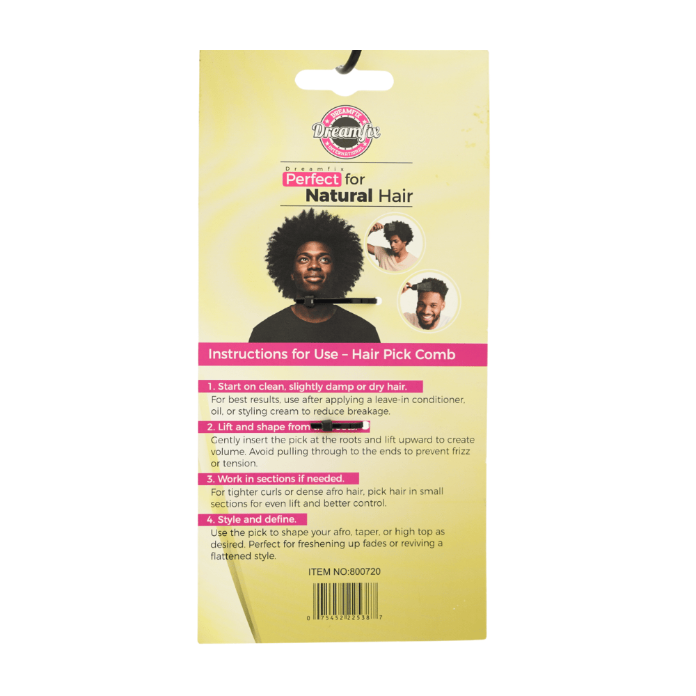 Dreamfix Health & Beauty Dreamfix Peigne Afro à Manche (Différentes Tailles)