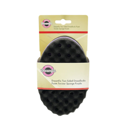 Dreamfix Health & Beauty Dreamfix Two-Sided Dreadlocks Foam Twist Sponge (Oval) - Purple