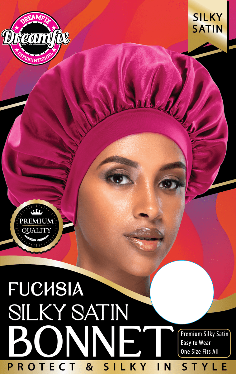 Dreamfix Health & Beauty Fuchsia Dreamfix Silky Satin bonnet