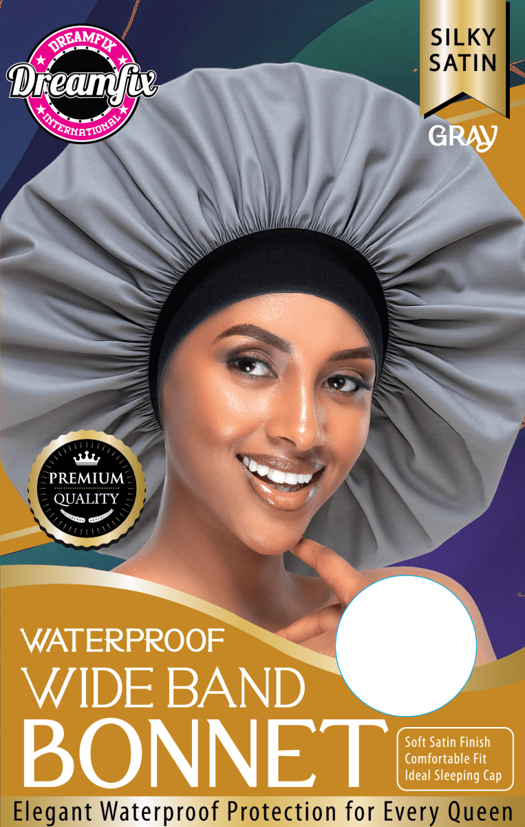 Dreamfix Health & Beauty Gray Dreamfix Waterproof Wide Band Bonnet