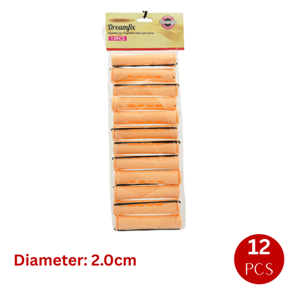 Dreamfix Health & Beauty Light Yellow Dreamfix Hair Cold Wave Rods 12 pcs