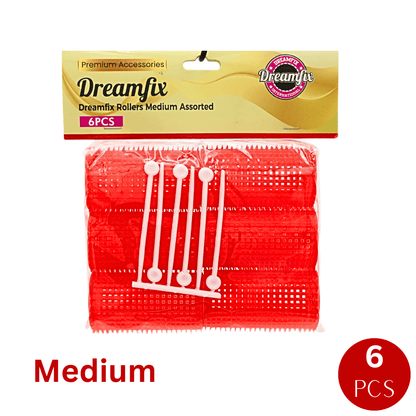 Dreamfix Health & Beauty Medium Dreamfix Rollers Assorted (6 Pcs)