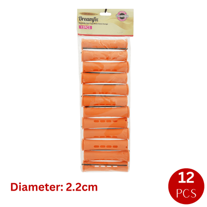 Dreamfix Health & Beauty Orange Dreamfix Hair Cold Wave Rods 12 pcs