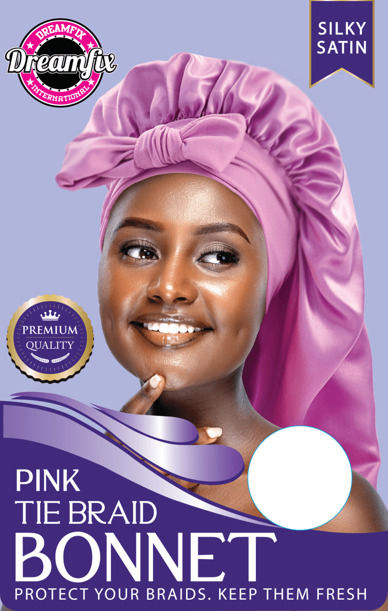 Dreamfix Health & Beauty Pink Dreamfix Tie Braid Bonnet