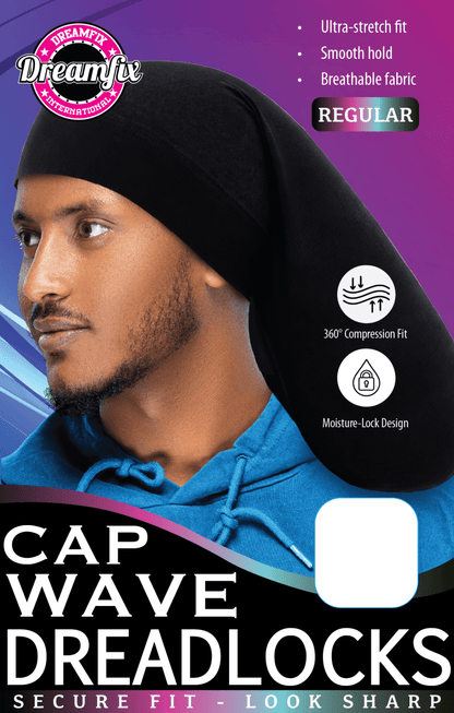 Dreamfix Health & Beauty Regular Dreamfix Dreadlocks Wave Cap Black