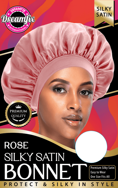 Dreamfix Health & Beauty Rose Dreamfix Silky Satin bonnet