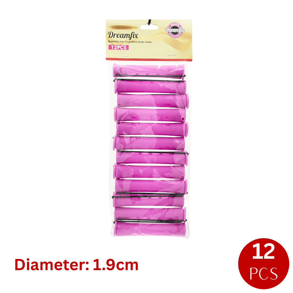 Dreamfix Health & Beauty Violet Dreamfix Hair Cold Wave Rods 12 pcs