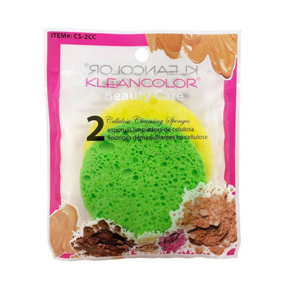 Kleancolor Health & Beauty Kleancolor - Éponges Nettoyantes en Cellulose Cosmétique 2 pcs